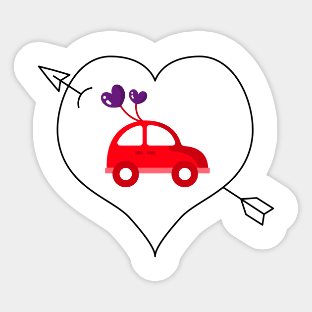 Valentines Day Balloons Hearts Happy Valentine's Day Gifts For Women Sticker by Art master